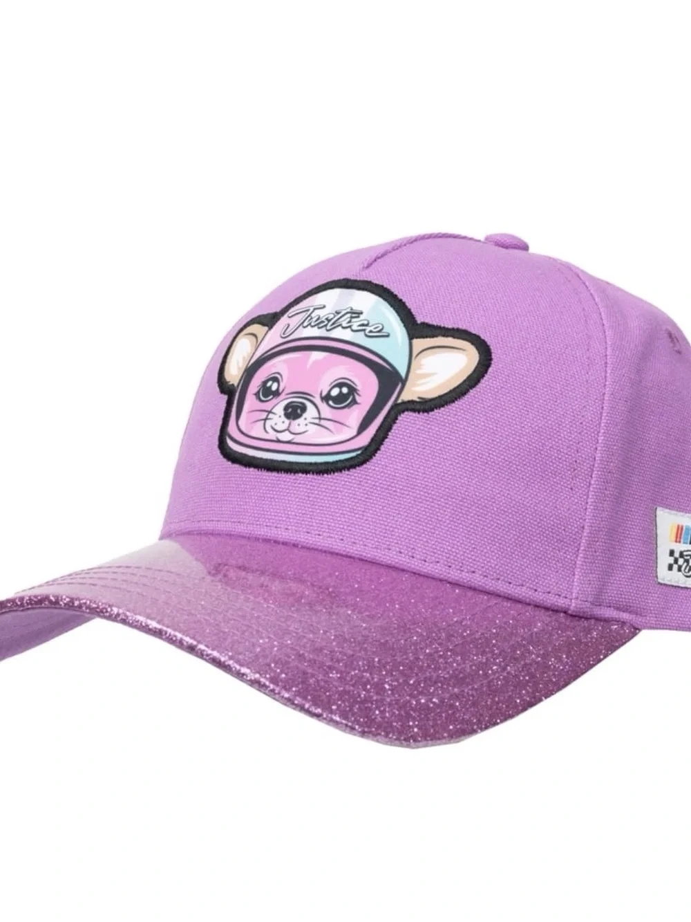 Brand New Kids Pink Glitter Baseball Cap with Cute Character